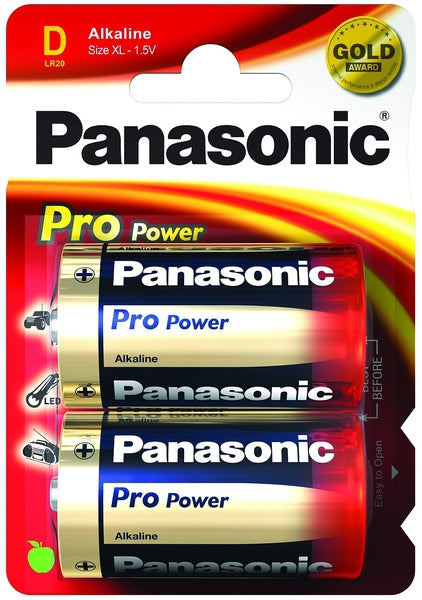Panasonic Alkaline Pro Power LR20PPG - Batterie 2 x D