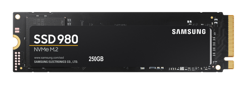 Samsung 980 MZ-V8V250BW - SSD - verschlüsselt - 250 GB - intern - M.2 2280 - PCIe 3.0 x4 (NVMe)