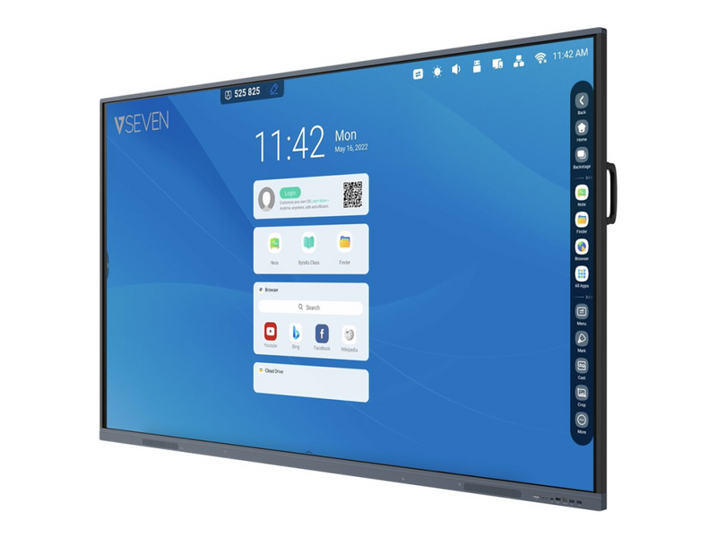 V7 165 cm (65") Diagonalklasse LCD-Display mit LED-Hintergrundbeleuchtung - interaktiv - mit Touchscreen (Multi-Touch)