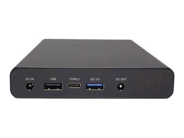 XORO MPB 3000 - Powerbank + AC-Netzteil - 30000 mAh - 111 Wh - 4 A - IQ, QC 3.0 - 4 Ausgabeanschlussstellen (Gleichstromstecker, 2 x USB, USB-C)