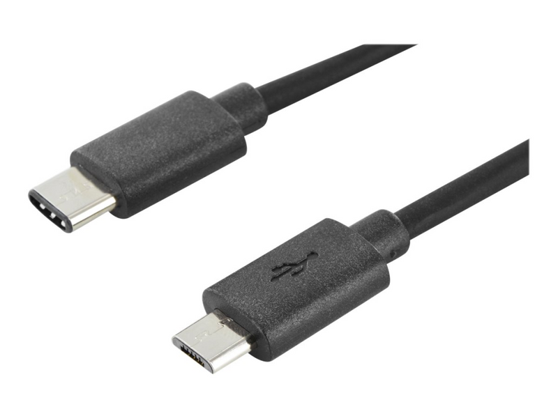 ednet.  USB-Kabel - Micro-USB Typ B (M) bis USB-C (M)