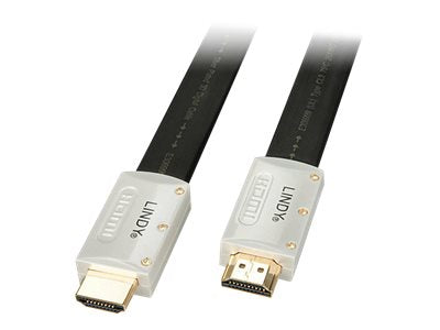 Lindy Silver High-Speed HDMI Flachbandkabel mit Ethernet