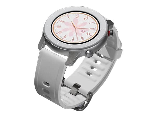 Amazfit GTR - 42 mm - Mondlichtweiß - intelligente Uhr mit Riemen - Silikon - weiß - Anzeige 3 cm (1.2")
