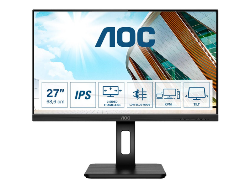 AOC 27P2C - LED-Monitor - 68.6 cm (27") - 1920 x 1080 Full HD (1080p)
