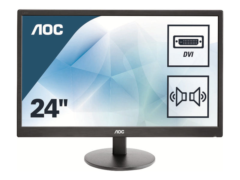AOC E2470SWDA - LED-Monitor - 59.9 cm (23.6") (23.6" sichtbar)