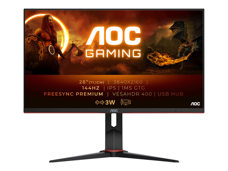 AOC Gaming U28G2XU/BK - LED-Monitor - Gaming - 71.1 cm (28")