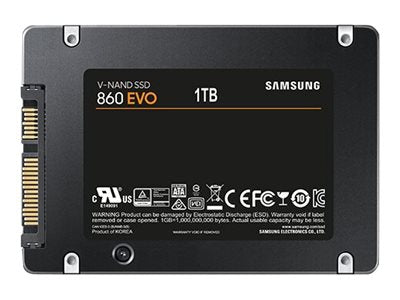 Samsung 860 EVO MZ-76E1T0E - 1 TB SSD - intern - 2.5" (6.4 cm)