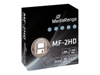 MEDIARANGE 10 x Diskette - 1.44 MB - Schwarz