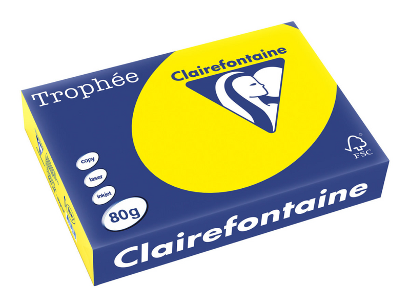 Exacompta Clairefontaine Trophée - Intensives Gelb - A4 (210 x 297 mm)