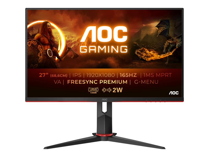 AOC Gaming C27G2U/BK - LED-Monitor - Gaming - gebogen - 68.6 cm (27")