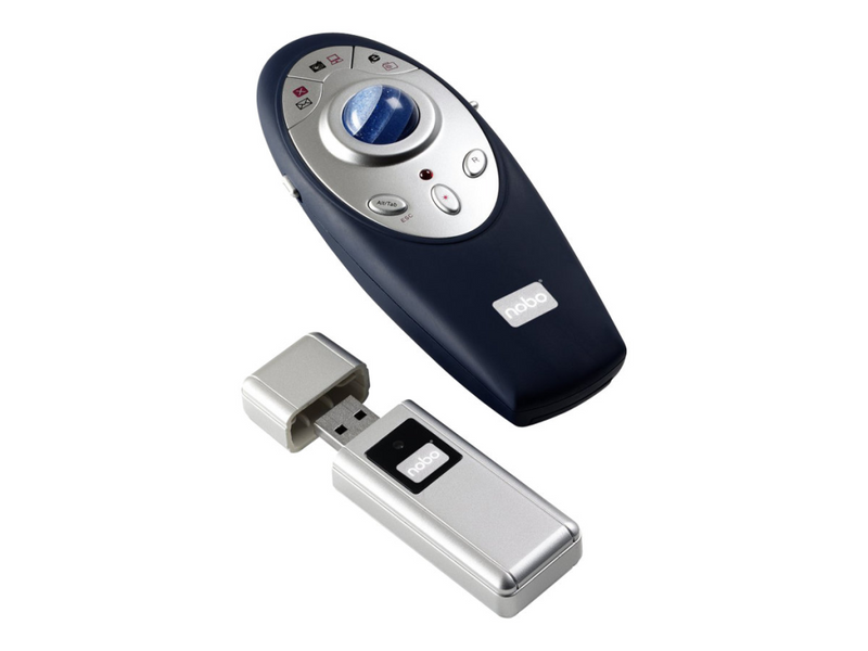 Nobo P3 Page, Point & Present - Projektorzeigegerät - kabellos - kabelloser Empfänger (USB)