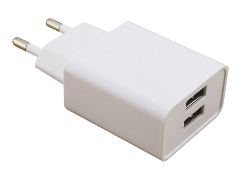 Ultron Realpower 2-Port wall charger - Netzteil - 2.1 A - 2 Ausgabeanschlussstellen (USB)
