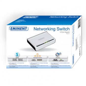 Eminent EM4441 - Switch - 5 x 10/100/1000 - Desktop