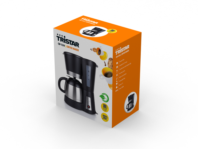 TriStar CM-1234 Kaffeemaschine - Filterkaffeemaschine - 1 l - Gemahlener Kaffee - 800 W - Schwarz