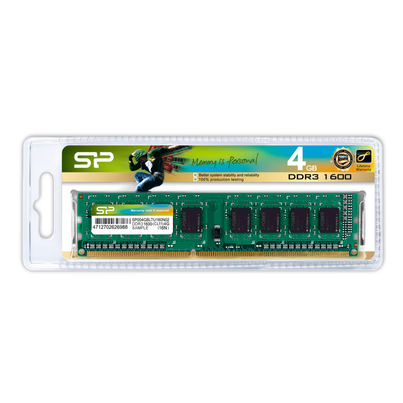Silicon Power DDR3 - Modul - 4 GB - DIMM 240-PIN