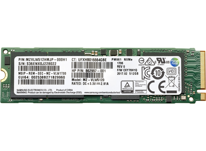HP  512 GB SSD - intern - 2.5" (6.4 cm) - SATA 6Gb/s