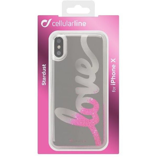 Cellularline 38973 - Cover - Apple - iPhone X - Metallisch - Pink