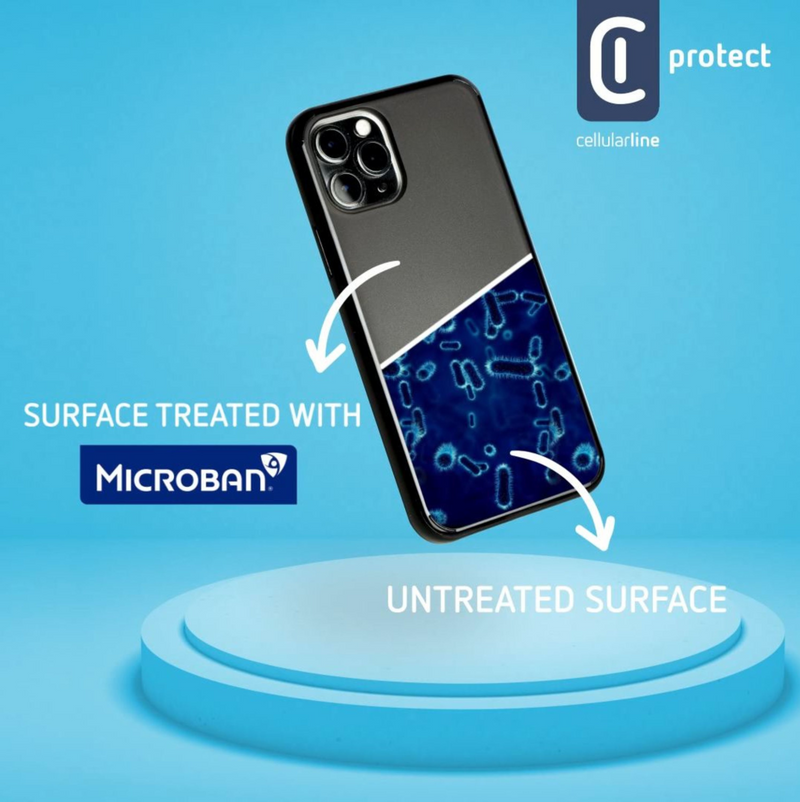 Cellularline Antibacterial - Cover - Samsung - Galaxy A21s - 16,5 cm (6.5 Zoll) - Schwarz - Durchscheinend