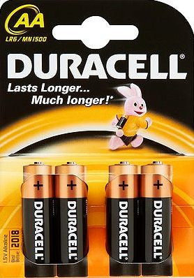 Duracell AA LR6 - Einwegbatterie - AA - Alkali - 1,5 V - 4 Stück(e) - Sichtverpackung