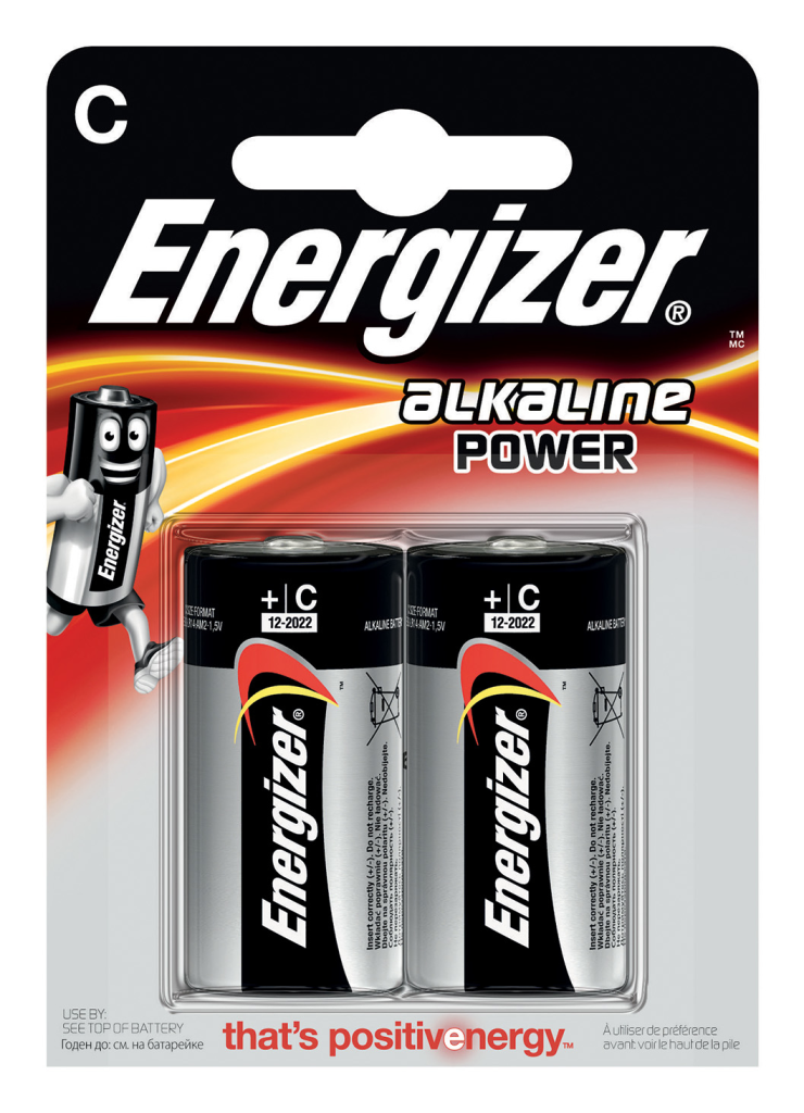 Energizer Alkaline Power - Batterie 2 x C - Alkalisch