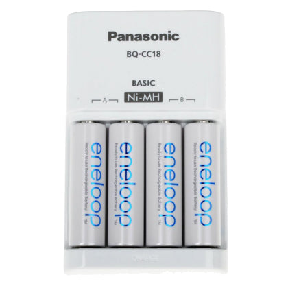 Panasonic eneloop Basic K-KJ18MCC40E - 8-10 Std. Batterieladegerät - (für 4xAA/AAA)