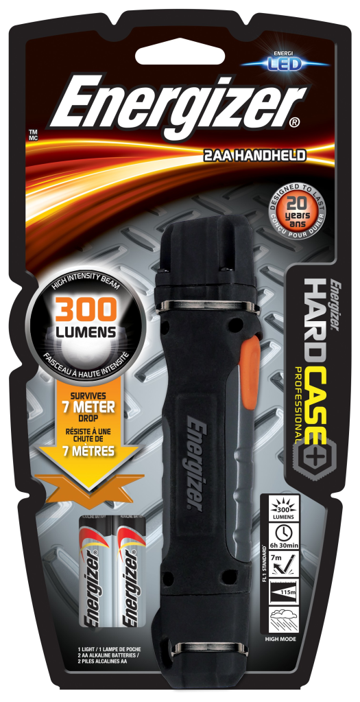 Energizer Hardcase Professional - Hand-Blinklicht - Schwarz - Grau - Orange - 7 m - IPX4 - LED - 1 Lampen