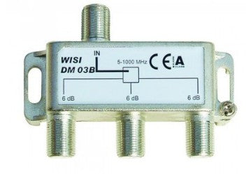 WISI DM 03 B - Kabelsplitter - 5 - 1000 MHz - Silber - Weiß - F - 400 mm - 150 mm