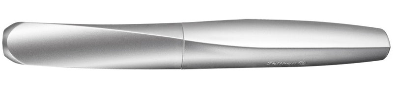 Pelikan Twist P457 Silber M + 1 GTP FS - Silber - Integriertes Befüllsystem - Rundspitze - Edelstahl - Medium - Box