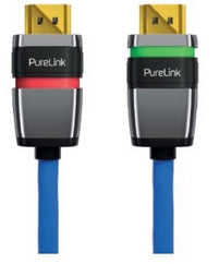 PureLink 0.5m - 2xHDMI - 0,5 m - HDMI Typ A (Standard) - HDMI Typ A (Standard) - 3840 x 2160 Pixel - 3D - Blau