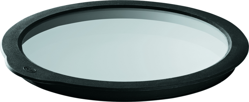 Rösle 15733 - Lebensmitteldeckel - Schwarz - Transparent - Glas - Silikon - Rund - Einfarbig - 180 °C