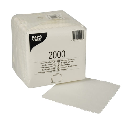 PAPSTAR 12256 - Weiß - Papier - Einfarbig - 17 g/m² - 170 mm - 17 cm