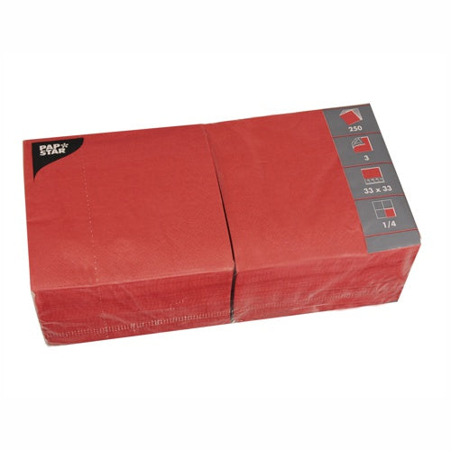 PAPSTAR 12483 - Rot - Seidenpapier - Einfarbig - 46,5 g/m² - 330 mm - 33 cm