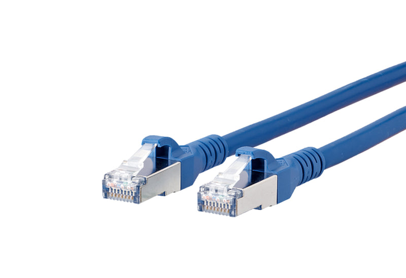 METZ CONNECT 1308451044-E - 1 m - Cat6a - S/FTP (S-STP) - RJ-45 - RJ-45 - Blau