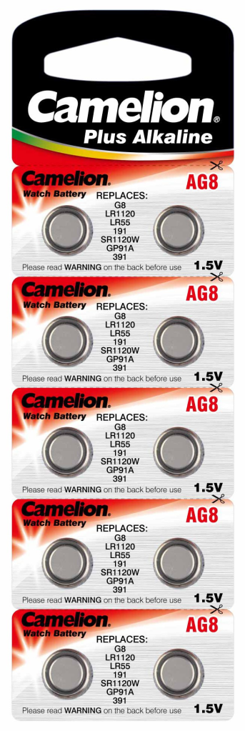 Camelion 12051008 - Einwegbatterie - AG8 - Alkali - 1,5 V - 10 Stück(e) - 42 mAh