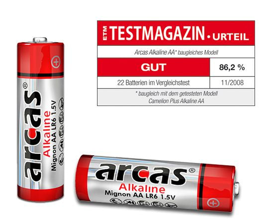 Arcas 117 00406 - Einwegbatterie - AA - Alkali - 1,5 V - 4 Stück(e) - 2400 mAh