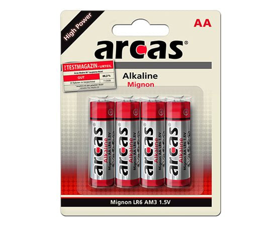 Arcas 117 00406 - Einwegbatterie - AA - Alkali - 1,5 V - 4 Stück(e) - 2400 mAh