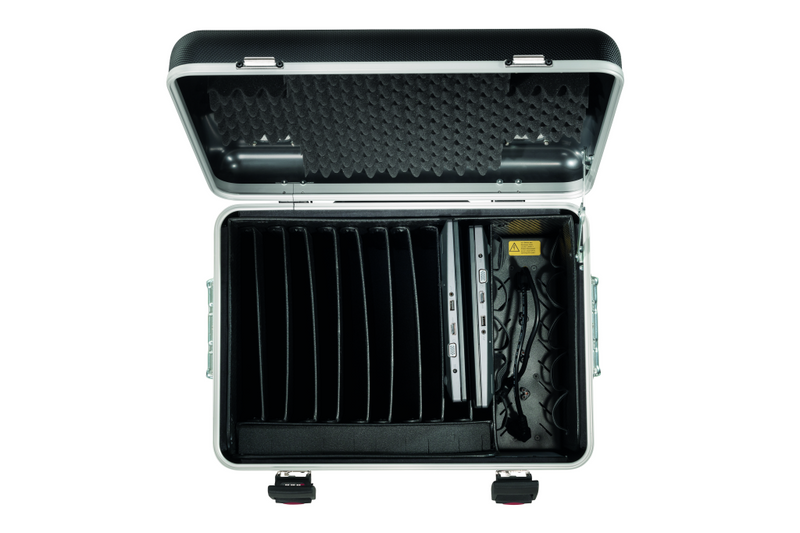 PARAT PARAPROJECT Case C10 - Wagen (nur Laden) - für 10 Notebooks - verriegelbar - ABS-Kunststoff - Schwarz - Bildschirmgröße: bis zu 39,6 cm (bis zu 15,6 Zoll)