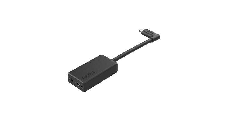 GoPro Mikrofon-Adapter - USB-C (M) gewinkelt bis Stereo Mini-Klinkenstecker, USB-C (W)