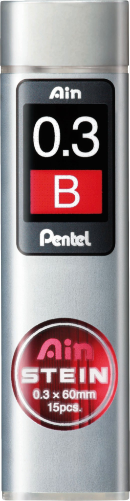 Pentel AinStein - B - Grau - 0,3 mm - 6 cm - 15 Stück(e)