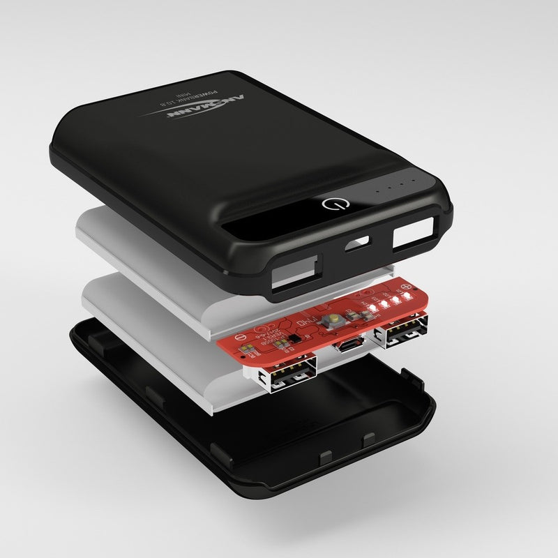 Ansmann Powerbank 10.8 Mini - Powerbank - 10000 mAh - 37 Wh - 2.4 A - 2 Ausgabeanschlussstellen (USB)