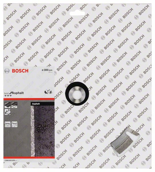 Bosch 2 608 603 639 - Segmentierte Radkranzdiamanttrennscheibe - Asphalt - 2 cm - 30 cm - 3,2 mm - 1,2 cm