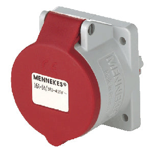 Mennekes 3385 - Gerade - 400 V - Rot - Weiß - IP44 - 1 Stück(e)