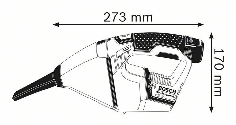 Bosch Professional GAS 12V - Staubsauger - Handstaubsauger