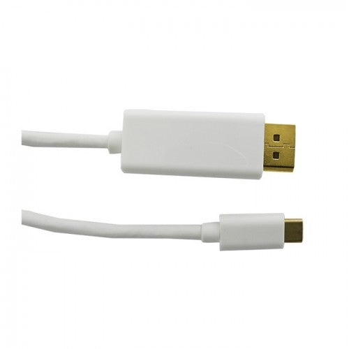 Qoltec 50412 - 1 m - DisplayPort - USB Typ-C - Männlich - Männlich - Gerade
