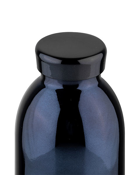 24Bottles Clima Bottle Black Radiance - 0,5 l - Schwarz - Edelstahl - 12 h - 24 h - 7,3 cm