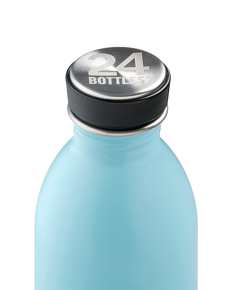 24Bottles Urban Bottle - 500 ml - Tägliche Nutzung - Blau - Edelstahl - Cloud Blue - Schraubdeckel