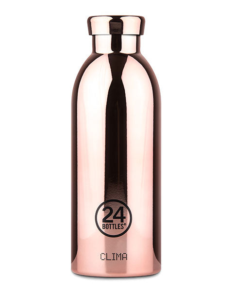 24Bottles Clima Bottle Rose Gold - 0,5 l - Gold - Edelstahl - 12 h - 24 h - 7,3 cm