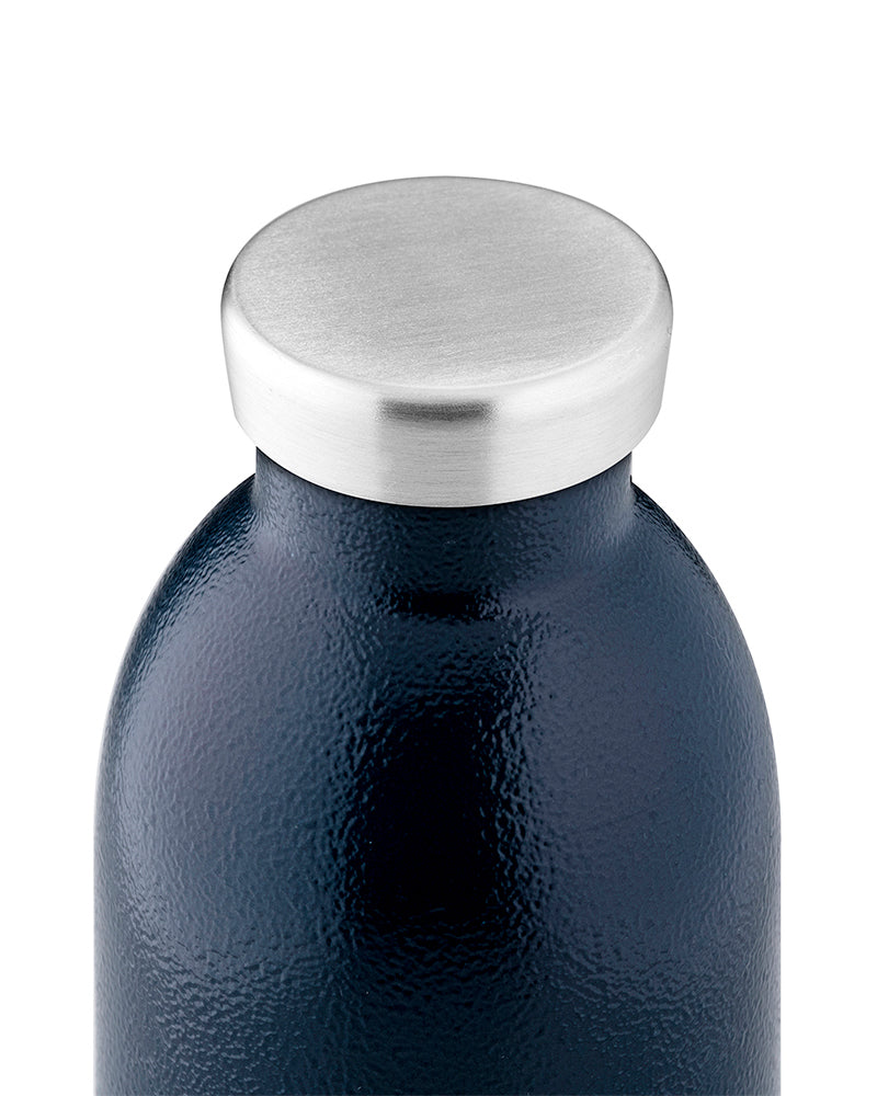 24Bottles Clima Bottle Deep Blue - 0,85 l - Blau - Edelstahl - 12 h - 24 h - 8,4 cm