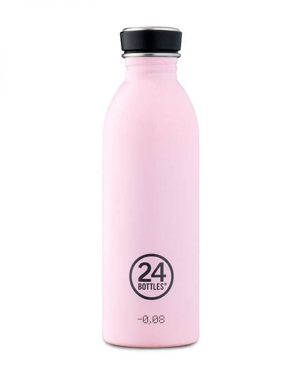 24Bottles Urban Bottle - 500 ml - Tägliche Nutzung - Pink - Edelstahl - Candy Pink - Schraubdeckel