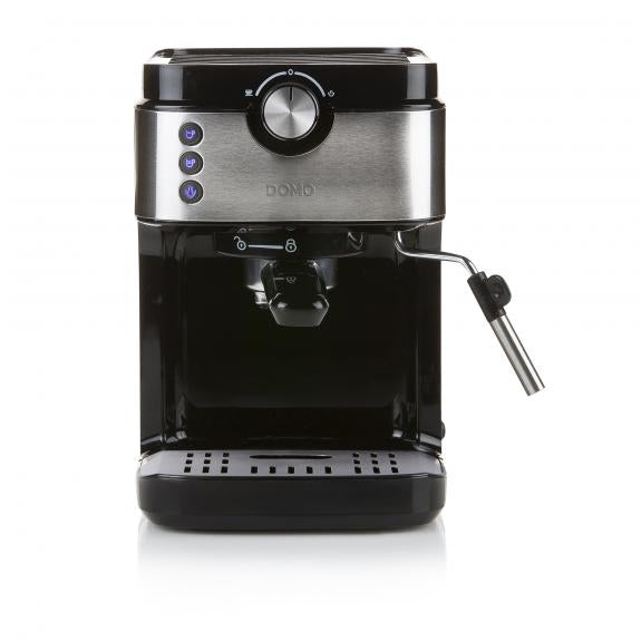 Domo DO711K - Espressomaschine - 0,9 l - Gemahlener Kaffee - 1450 W - Schwarz - Edelstahl